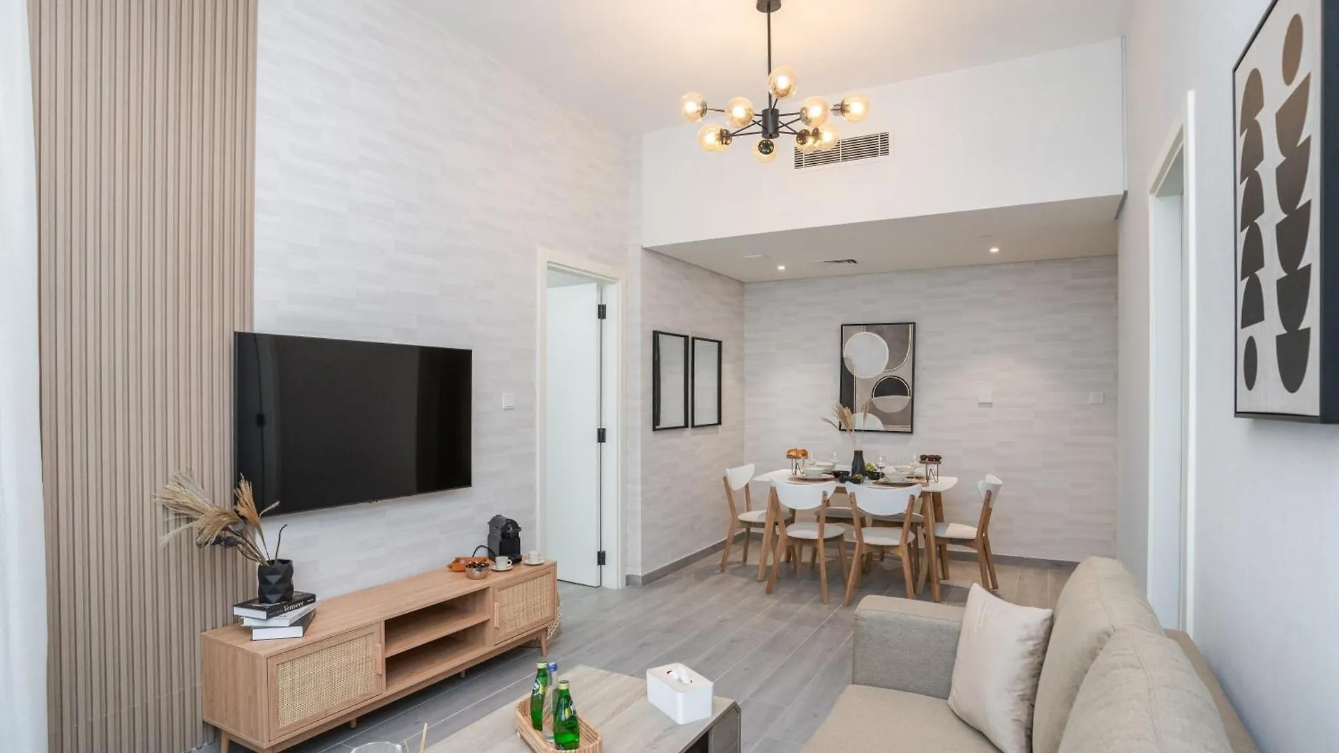 두바이 Chic 1Br In Mesk 1 With Serene Balcony Views By Vibel 아파트 아랍에미리트